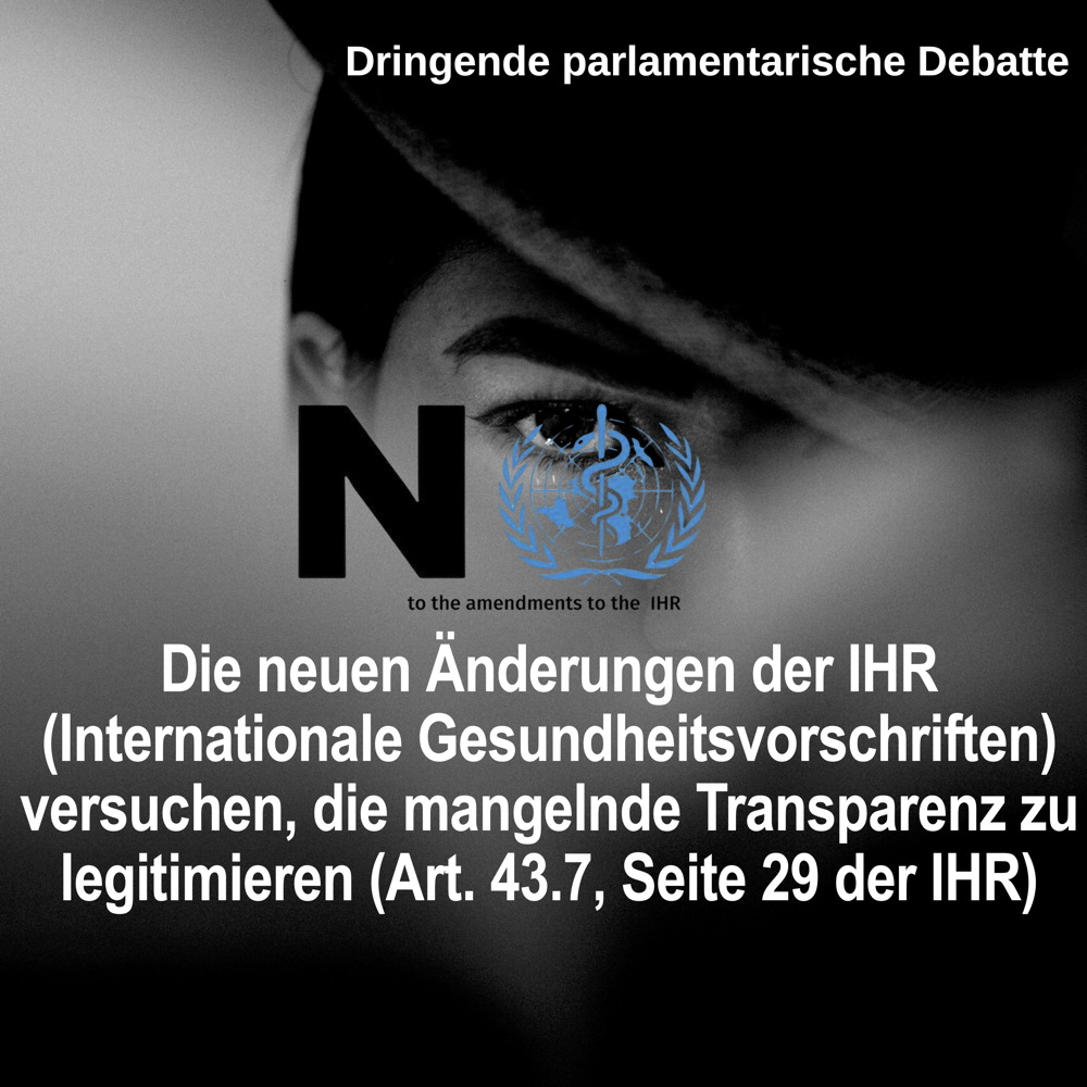 No IHR Transparenz